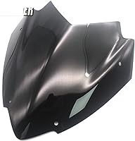 Vista 1 de GLoyer Motorcycle Windshield Compatible with XMAX300 250 X-MAX250 X-MAX300 X-MAX 300 250 2017 2018 2019 2020 Touring Sport Windshield Visor Black