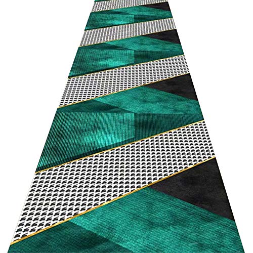 Tapis couloir géométrique tapis de passage d'allée ZRUYI long durable 1x3m - 2
