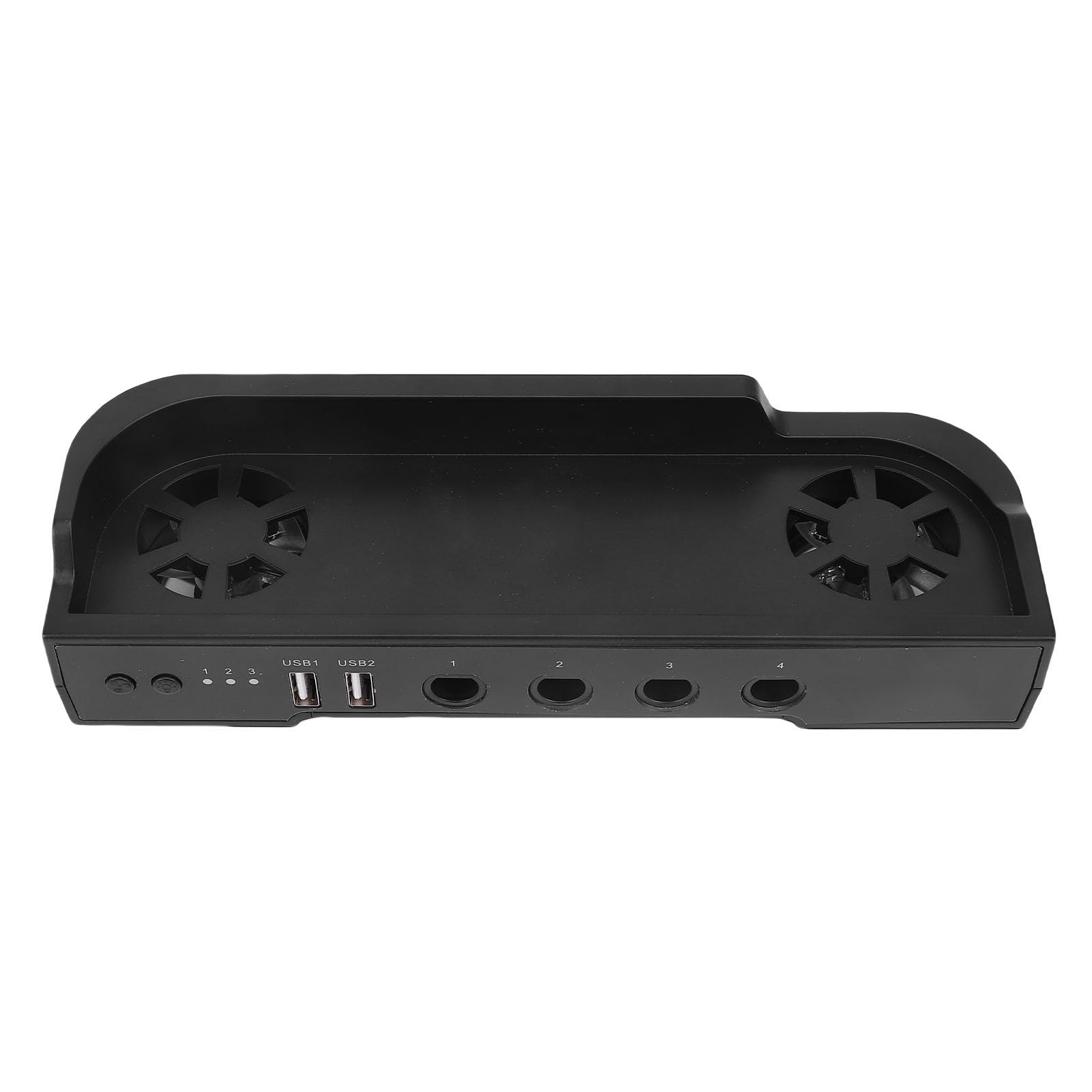 Lylithuif Base di raffreddamento adatta per 2 Console Stazione dock di raffreddamento a doppia ventola con 2 porte HUB USB 3 velocità regolabili Montaggio a parete con luce RGB per
