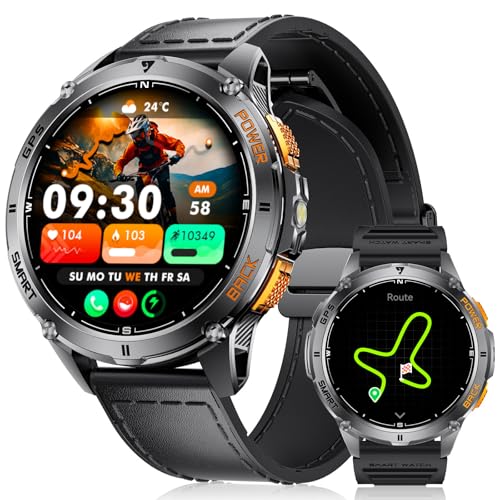Lige Gps Integrado Reloj Inteligente Hombre, 1.43 Amoled Smartwatch Con Led Linterna Para Android Ios, Resistente Al Agua 5atm, 300 Esfera, Brújula Altímetro, 170 Sports, Negro Grafito Lige Gps Integrado Reloj Inteligente Hombre, 1.43 Amoled Smartwatch Con Led Linterna Para Android Ios, Resistente Al Agua 5atm, 300 Esfera, Brújula Altímetro, 170 Sports, Negro Grafito