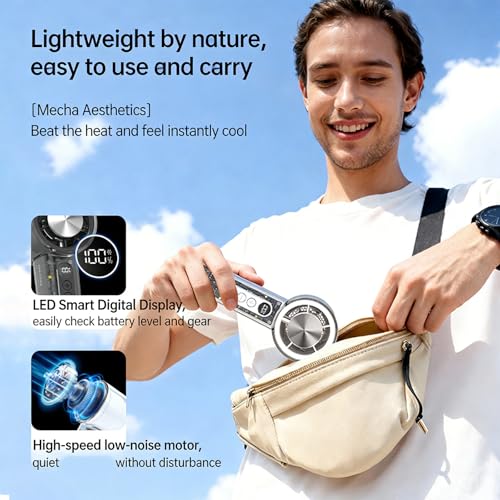 Ventilateur de refroidissement manuel USB à 100 vitesses réglables pour un air frais sur mesure