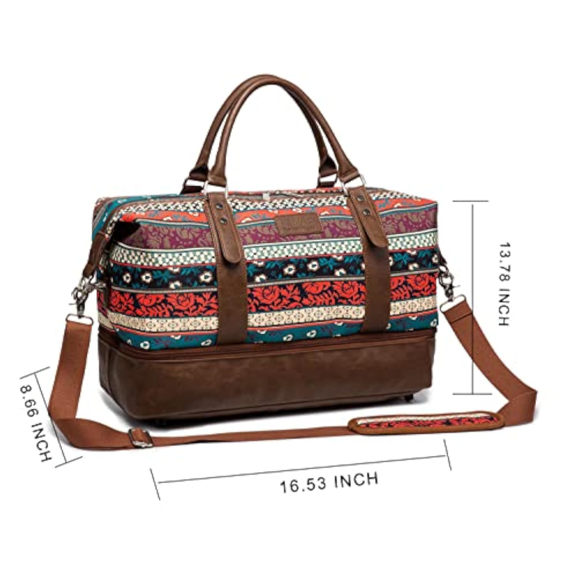 Travel Duffel Bag, Overnight Weekender & Sports Gym Bag