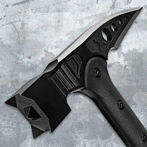 M48 Tactical War Hammer with Vortec Sheath | 15 1/2\" Survival & Breaching Hammer with 7 3/4\" Cast Stainless Steel Head, Hammerhead & Back Spike | Reinforced Fiberglass Handle for Battle & Outdoor Use - Thumbnail 6