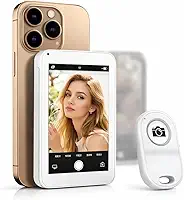 Tela Magnética para Selfie 3.97" Controle Remoto Bluetooth – Monitor Câmera Traseira para Gravação em Celular, Qualidade Superior Câmera Traseira, Recarregável, Criadores Conteúdo, TikTok, Reels Lives