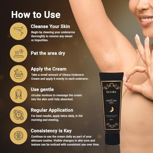 Image of Underarm Care Cream - Nourishes & Softens Skin - Niacinamide, Vitamin C & Alpha Arbutin - 50 g, Paraben-Free & Gentle on Sensitive Skin