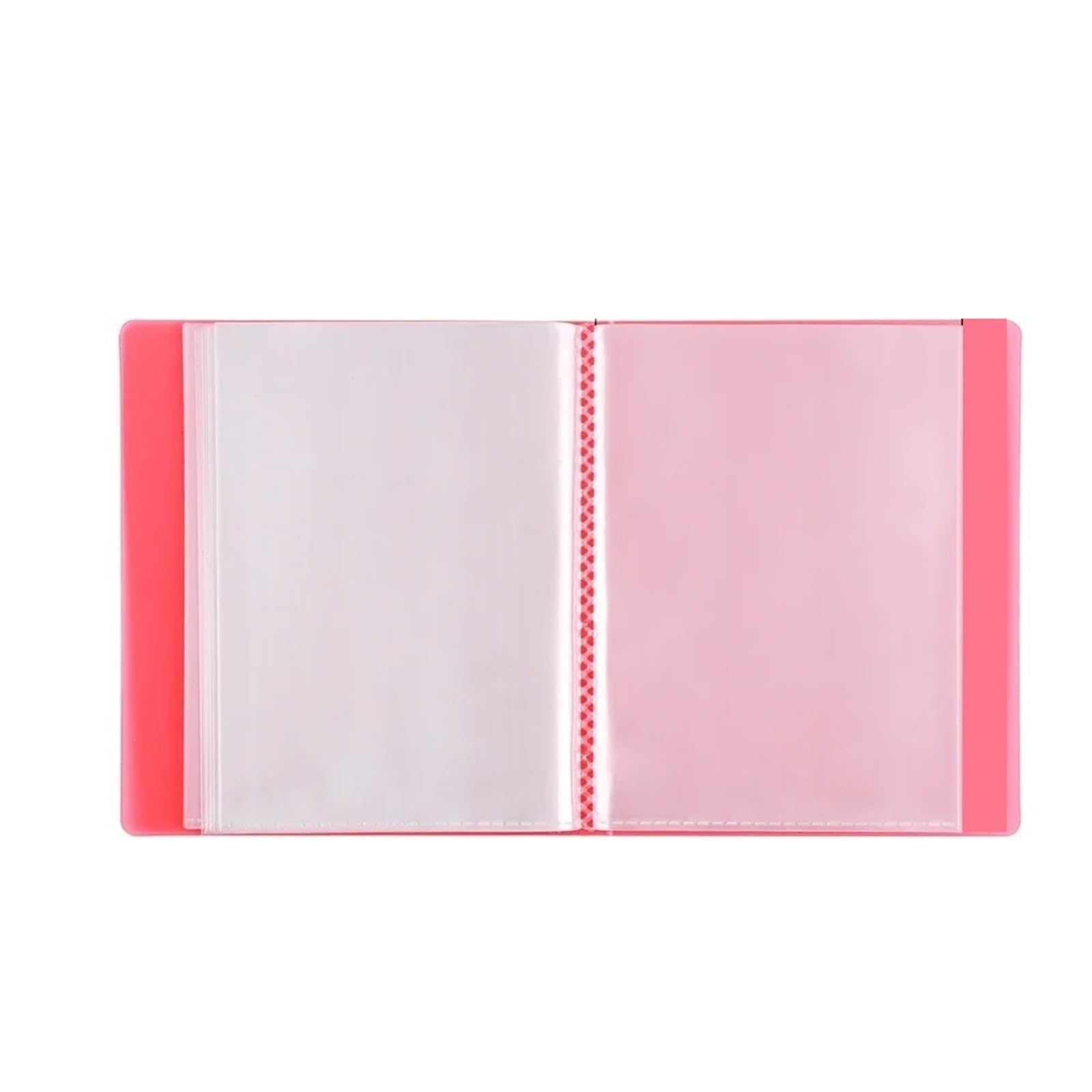 4PCS 40Pockets A6 Folder Book With Plastic Sleeves Für Mappe/Portfolio | Presentation Book For Silk Screen Stencil For Polymer Clay Storage Booklet(Pink)