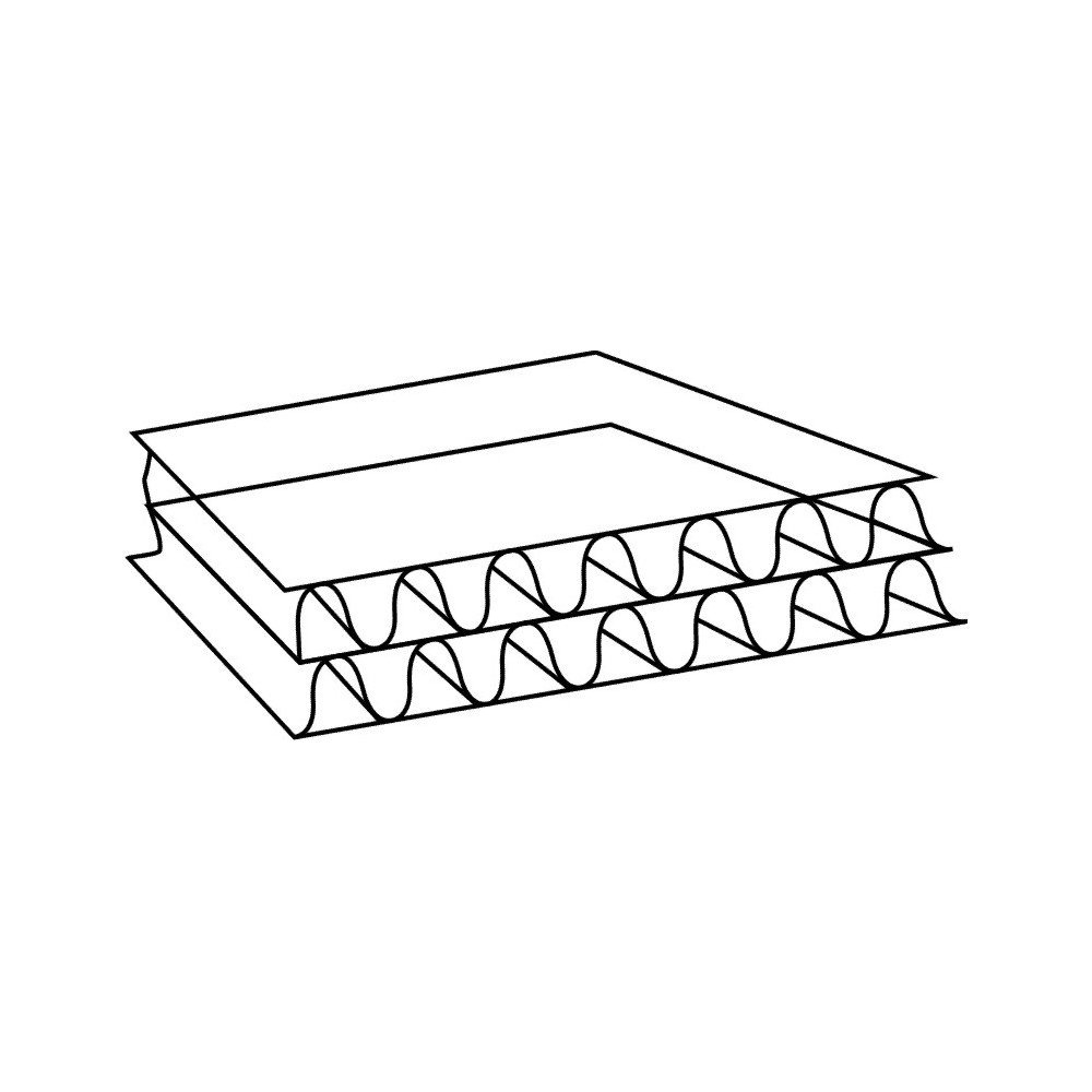 PC K20.06 - Caja plegable de cartón ondulado (2 ondas, DIN A3+, 427 x 304 x 250 mm, 10 unidades), color marrón