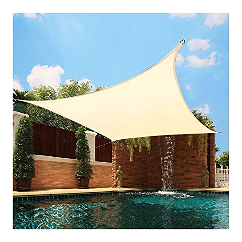 Voile d'ombrage rectangulaire 3x5m et 4x4m pour jardin et terrasse