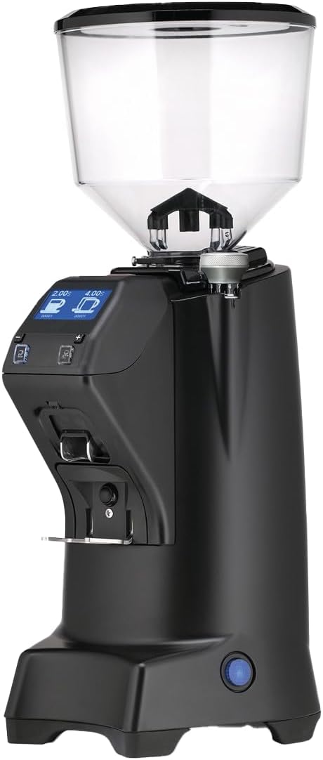 Eureka Zenith Neo 65 E Hi-Speed Espresso Grinder | 65mm Flat Burrs | Stepless | LCD Display | (Black)