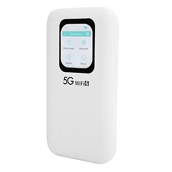 5G 6 Mobile Hotspot Router,5G Router with Nano Sim Card Slot, 5G Modem,Portable Device for Travel,Supports 2.4GHz and 5.8GHz Bands,16 Connected Devices