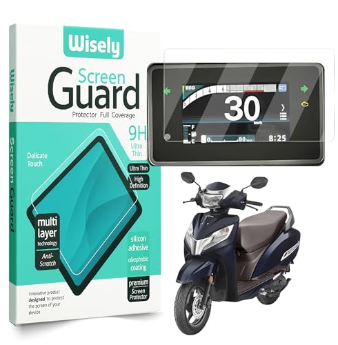 Image of Wisely Premium Screen Guard for Honda Activa 125 (2025-26) | Activa 110 DLX Digital Meter Protector Scooter Instrument Cluster Touch Display, Anti Scratch, HD Clear