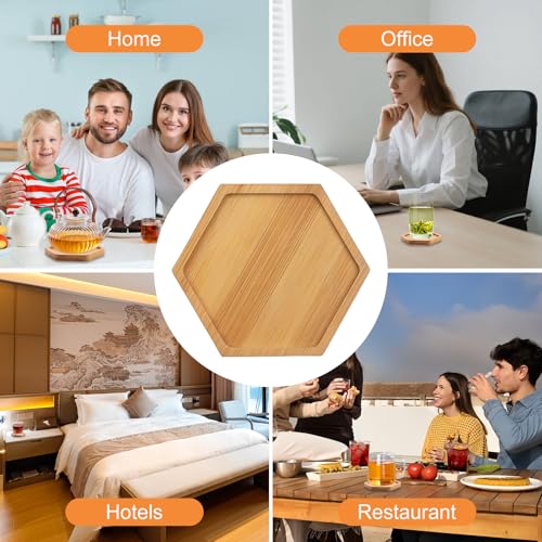 12 Stück Bambus-Mosaik-Untersetzer, Bambus Untersetzer, Mosaik Untersetzerr, Leere Bodenschalen für Bastelarbeiten, Untersetze Bambuss, Trinkbecher Untersetzers, für Pflanzen, Trinkbecher