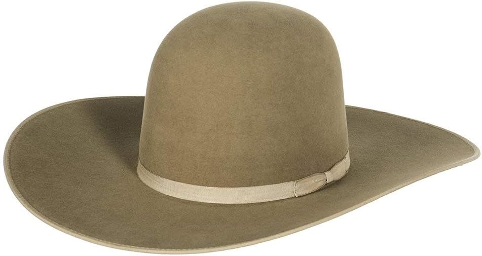 7X Pecan/Bean Belly Bound Edge 4-1/2 Brim Open Crown Felt Cowboy Hat Pecan - Image 5