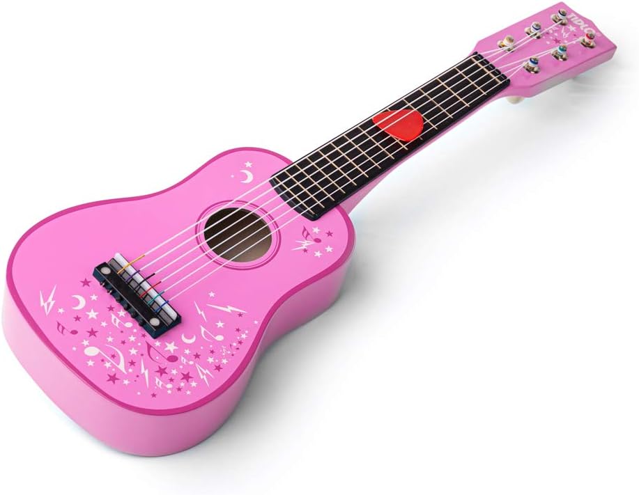 Tidlo Wooden Guitar (Pink)