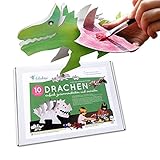 Drachen 10ner Set aus Pappe zum Zusammenstecken