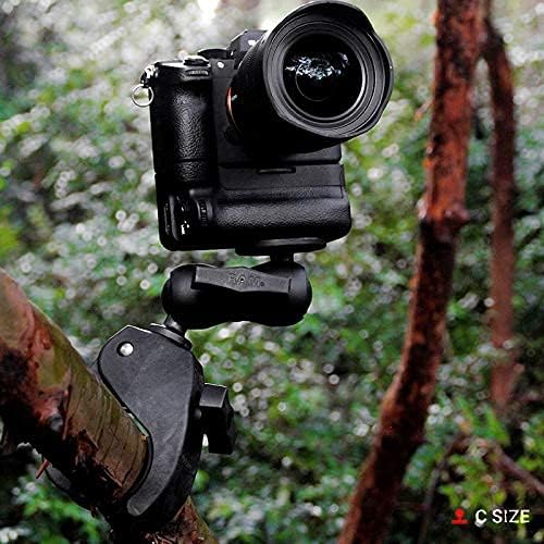 Miniatura 4 de RAM Mounts RAP-401U Base de bola de abrazadera grande con abrazadera de garra dura con bola de tamaño C de 1.5 pulgadas para rieles de 1 a 2.25