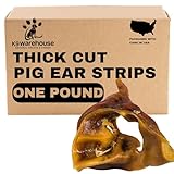 k9konnection Pig SLIVERS for Dogs | All Natural Pigs Ear Strips Dog Chew Treats | Made of 100% Pure Pork | Best Alternative to Rawhide Chews | Thick Cut Treat for Small, Medium and Large Dogs