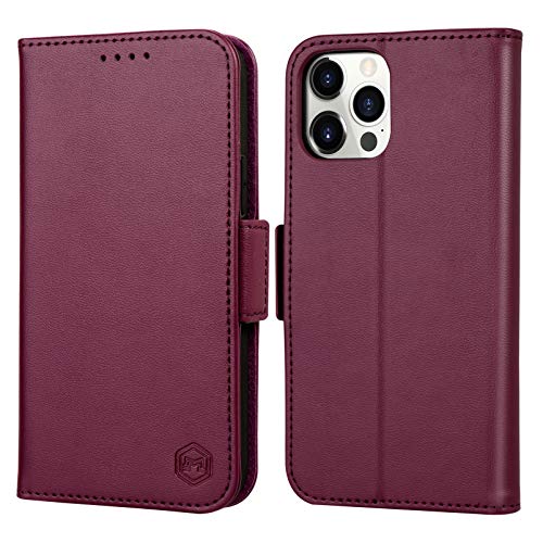 Hohosb Coque iPhone 12,Etui Portefeuille iPhone 12 Pro Cover