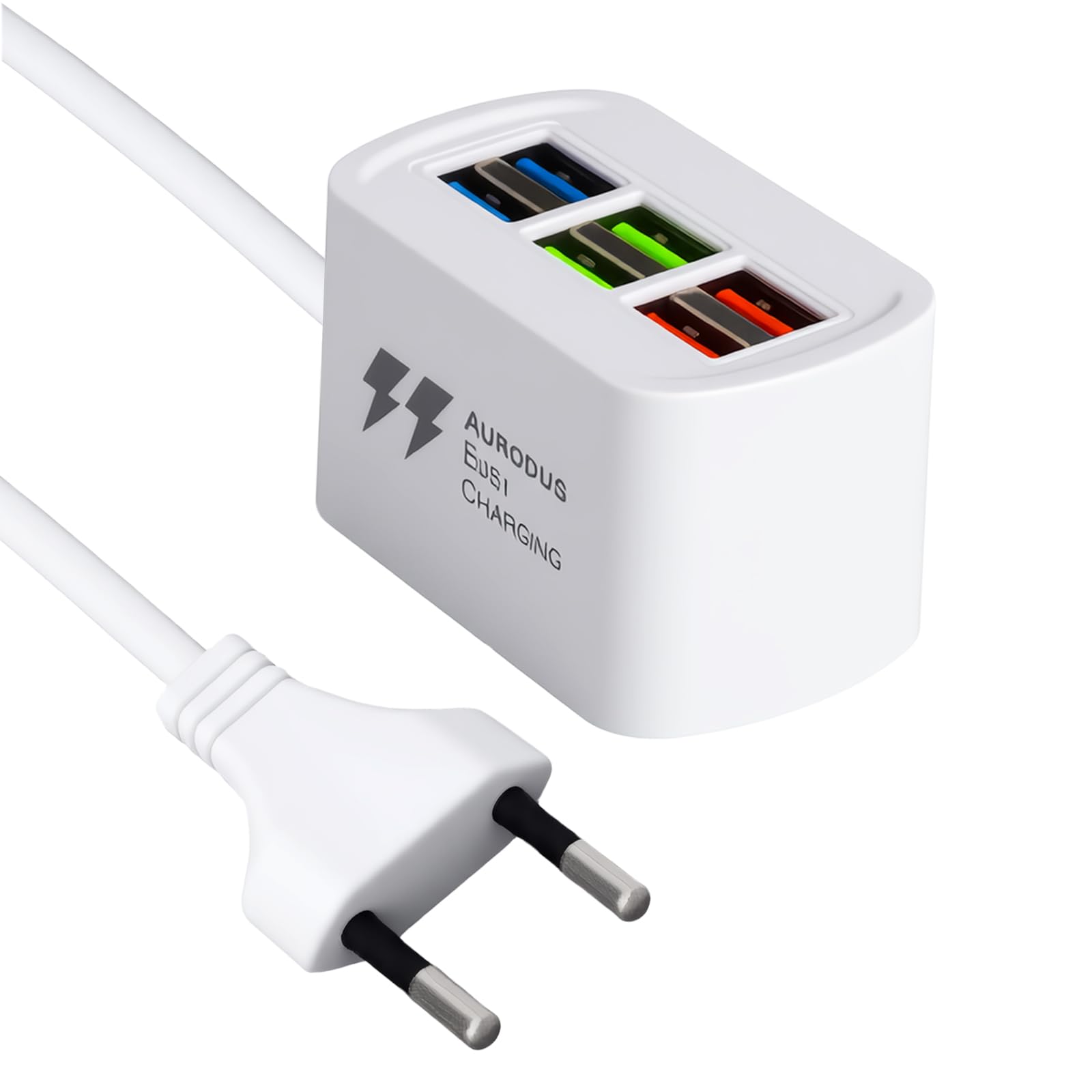 HENGBIRD 6-portowa ładowarka USB, wielokrotna jako kompaktowa listwa zasilająca z USB, wtyczka USB do wielokrotnego ładowania wielu urządzeń jednocześnie, idealna do domu i biura