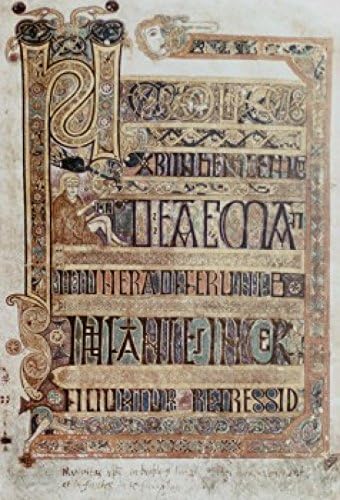 Posterazzi Book Of Kells 800 A.D. Artist Unknown Illuminatd Manuscrpt Trinity College Dublin Irlanda - Póster impreso, (18 x 24)