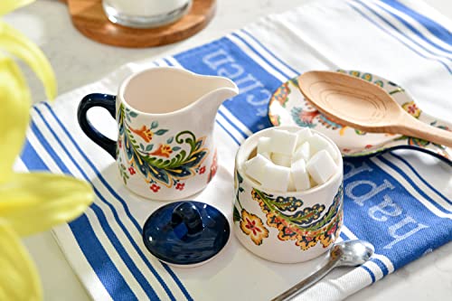 Bico Protea Cynaroides Ceramic Sugar And Cream Set, Dishwasher Safe #TOP4
