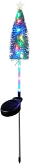 Solar Christmas Tree, 30 Inches Led Waterproof Xmas Tree Solar Christmas Lights Outdoor,Multi-Color Decorative Christmas Decorations Outdoor for Yard Pathway Patio Walkway Lawn Party