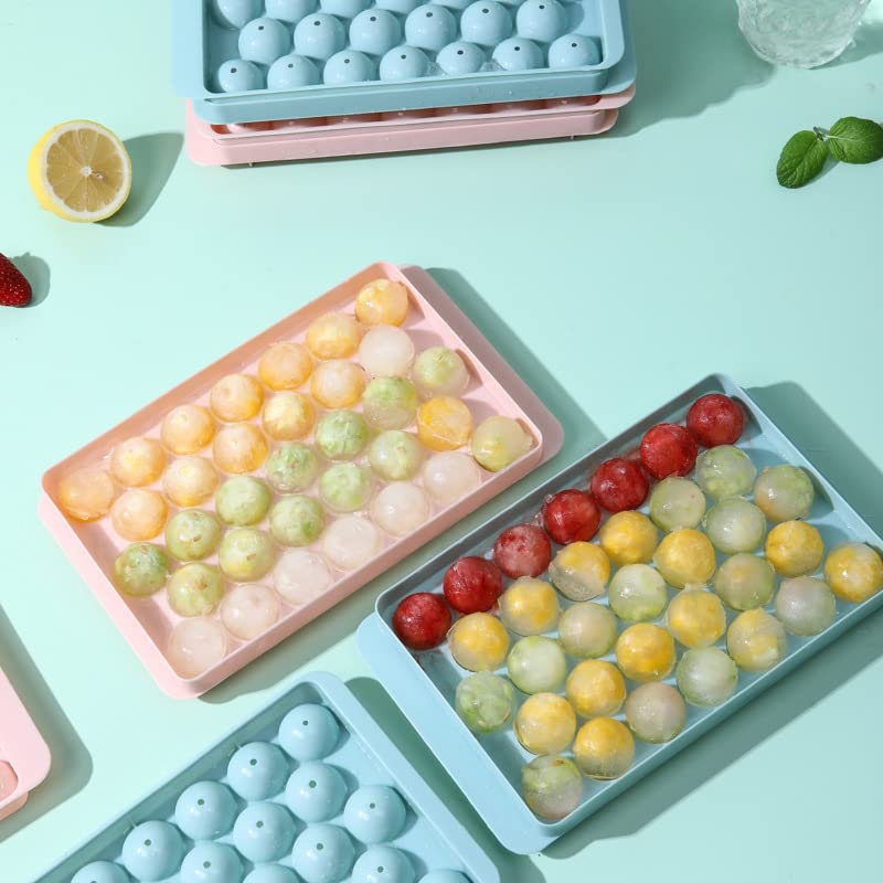 Amazon | HEHW 製氷皿 フタ付き製氷器 丸型 33個取り 製氷機 製氷 皿