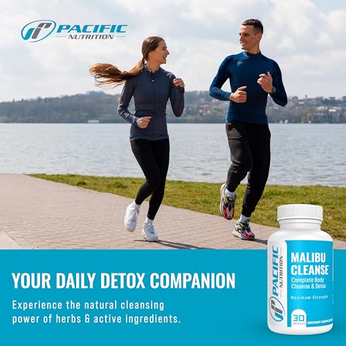 Pacific Nutrition Full Body Detox - Malibu Cleanse Complete Body & Intestinal Cleanse with Senna Leaf, Cascara Sagrada Bark & Aloe Vera - Natural Detox for Men’s & Women’s Health, 30 Capsules - Image 4