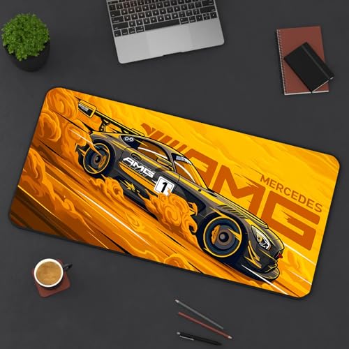 Image of Extended Gaming Mouse Pad for Desk (23x11.5 Inch) - Large Mouse Pad for Office & Home | Non-Slip Rubber Base, Smooth Surface Desk Mat for Laptop, Keyboard & Mouse (Sports Car Edition) (Print 8)