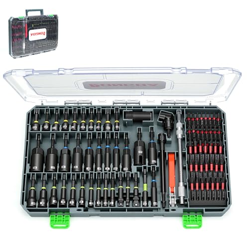 RONGDA 86-Piece Magnetic Impact Nut Driver Set Metric & SAE
