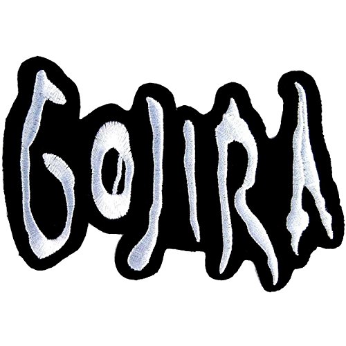 Gojira Patch Rock Heavy Metal Punk Band Embroidered Iron On Patches White