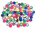 Produktbild jameitop®  90 FLUMMIS  gemixte Bunte Farben (Frost / Verlauf / Neon) 2 cm Spring Ball