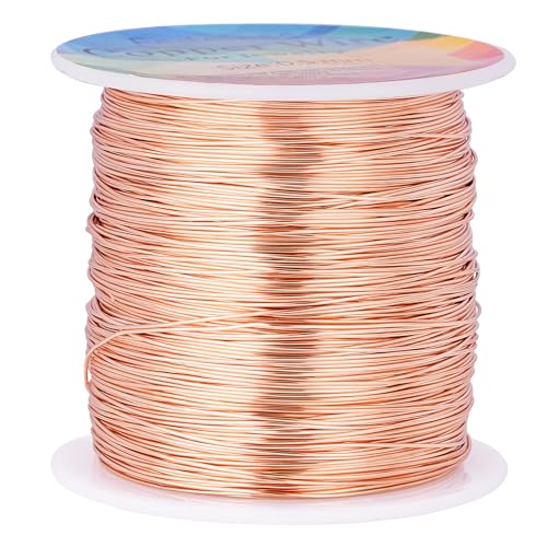 Tarnish Resistant Copper Wires 203 Feet 24 Gauge/0.5mm,Champagne Gold