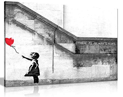 Panther Print, Large Canvas Wall Art, Quality Prints For Walls, Beautiful Living Room Framed Artwork, Banksy Canvas Balloon Girl Graffiti Picture For Special Occasions (51X76Cm) #TOP12
