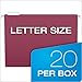 EarthWise by Pendaflex 100% Recycled Hanging Folders, Letter Size, 1/5 Cut, Assorted Colors, 20 per Box (35117)