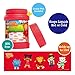 Daniel Tiger's Neighborhood Stainless Steel 13 oz Food Jar for Kids, Red -Double Wall Insulated, Leak-Proof thermos Jar Keeps Liquids & Food Hot or Cold for Hours-Fits Inside All Lunch Boxes & Bags