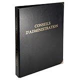 Exacompta - 4601E Exacompta Reliure registre 32x26cm 4 anneaux + recharges 100 feuillets Conseils d\'administration