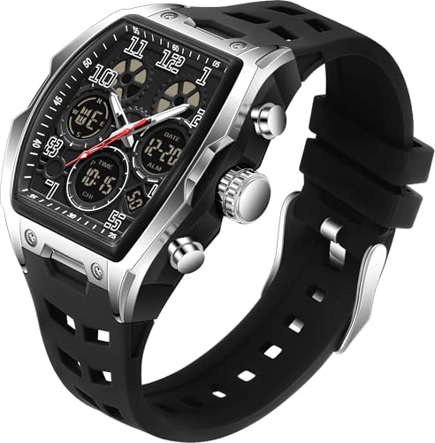 Montre sport militaire homme tonneau pour le quotidien et le trekking