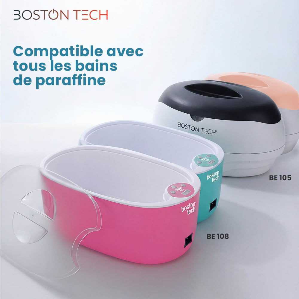 Paraffine Boston Tech pour les mains et les pieds, antioxydant doux, hydratant, traitement professionnel de l’arthrite, 2 blocs de 450 g, Violet