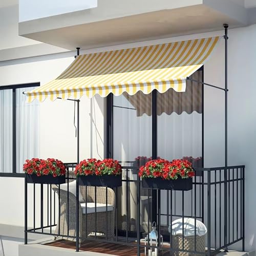 Toldo retráctil manual con diseño para control eficaz del sol exterior 4