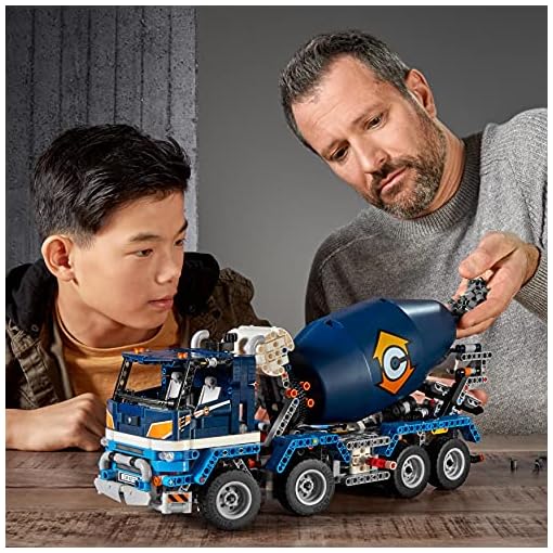 LEGO Building Block Technic Multicolour Plastic Concrete Mixer Truck 42112 Building Set - Image 16