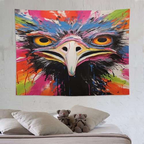 Tapisserie murale autruche pour créer un cocon bohème dans votre chambre