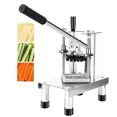 GTHTUHFD Vegetable Fruit Chopper Slicervegetable Slicer Electric Electric Vegetable Cutter, Commercial French Fries Cutter, Potato Chopper, Vegetable Slicer With 3 Stainless Steel Blad