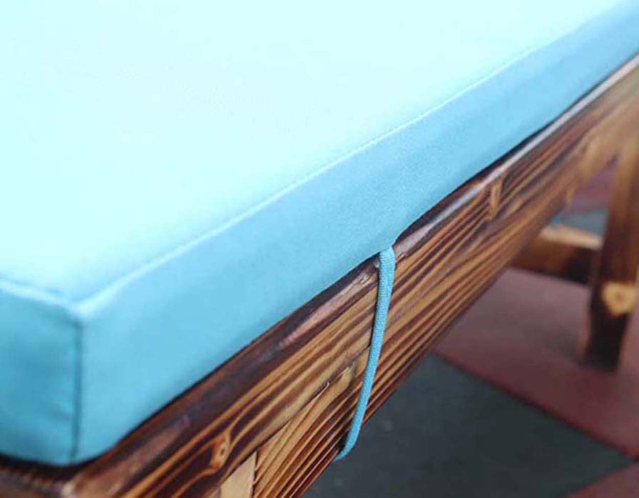 OITTO Cuscino Per Panca Da Esterno Impermeabile, 120x40 Cm Spesso 5 Cm, Grigio, Con Cinghie Antiscivolo Per Giardino E Altalena