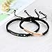 GAGAFEEL Couple Bracelets Women Men Handmade Braided Rope His Hers Matching Set Forever Always Personalized Cuff Bangle Gift for Lover Friends (Forever Always)
