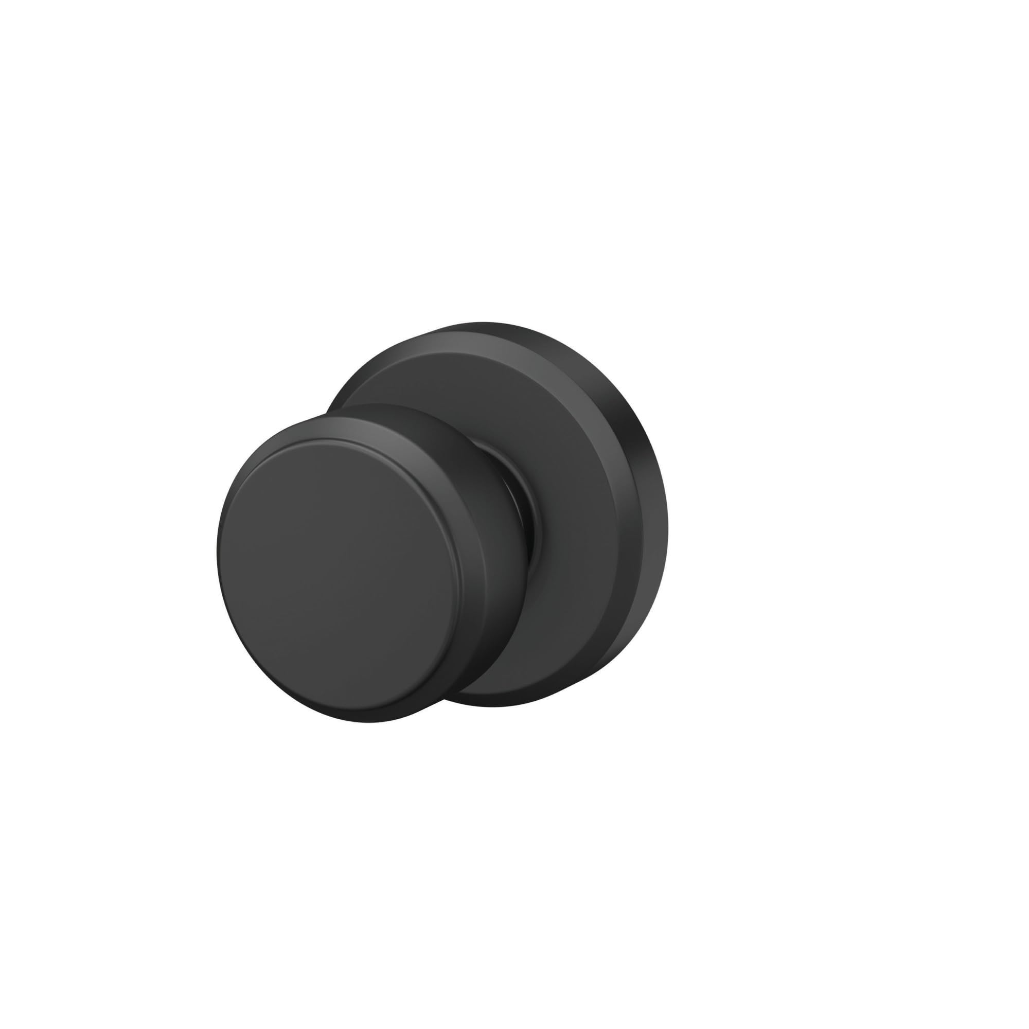 Schlage F170 BWE 622 GSN Bowery Kapı Tokmağı Greyson Trim, Tek Taraflı Dönmeyen Kukla Kapı Kolu, Mat Siyah