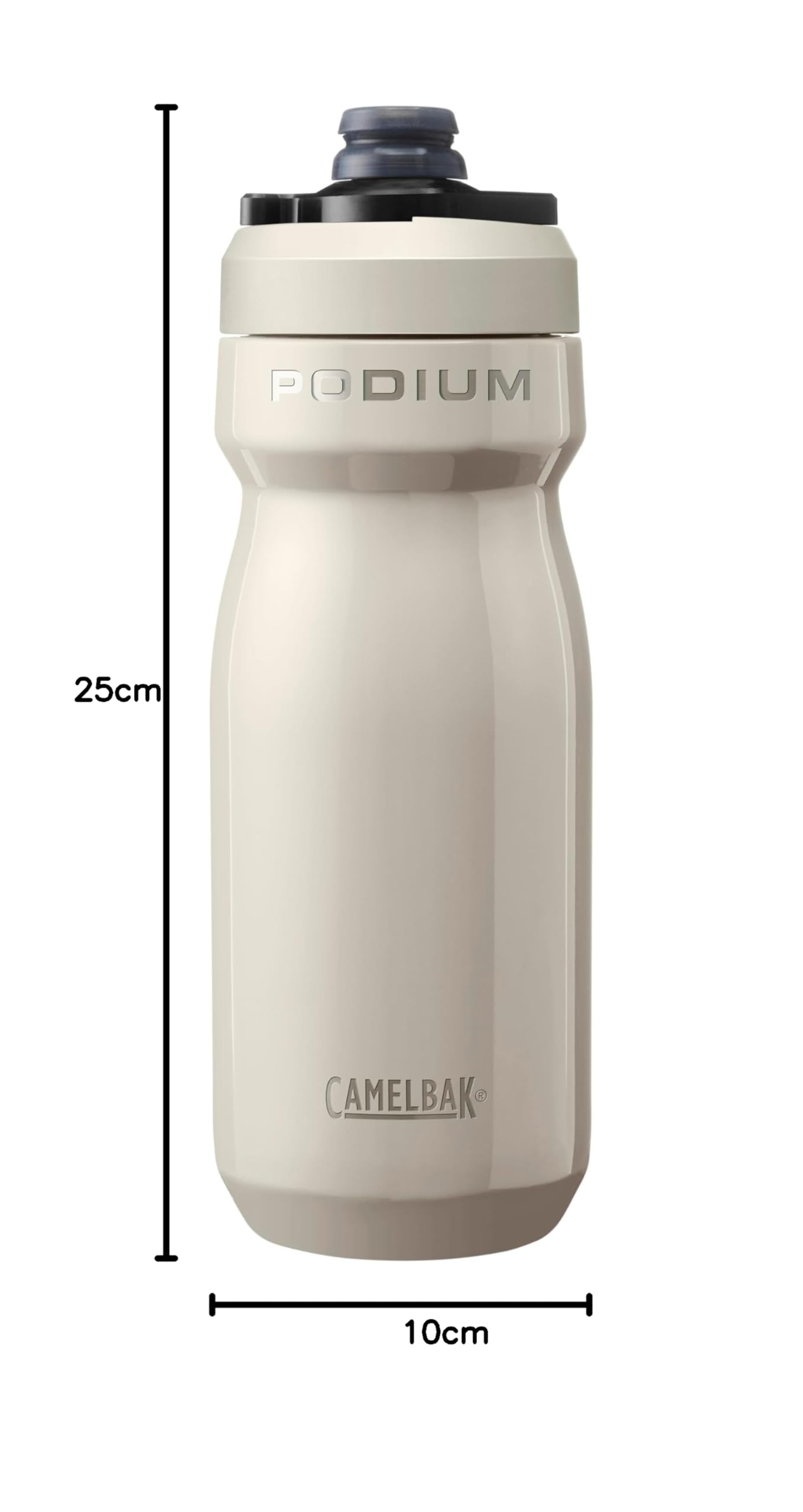 CAMELBAK - Botella de acero para bicicleta Podium, Botella, Piedra, 530 ml