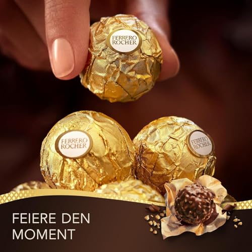 Ferrero Rocher - knusprig-cremige Nuss-Pralinen-Spezialität - 1 Packung à 20 Einzelpralinen – Ansicht 4