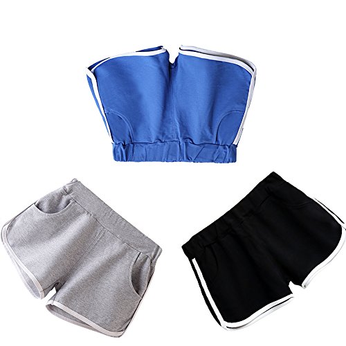 Beauty_yoyo Sport Yoga Running Shorts voor dames tieners meisjes vrijetijdsbroek met elastische tailleband verpakking van 3 - Image 6