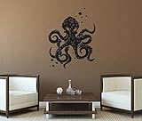 YINGKAI Octopus Mania Living Room Vinyl Carving Wall Decal Sticker for Home Decoration